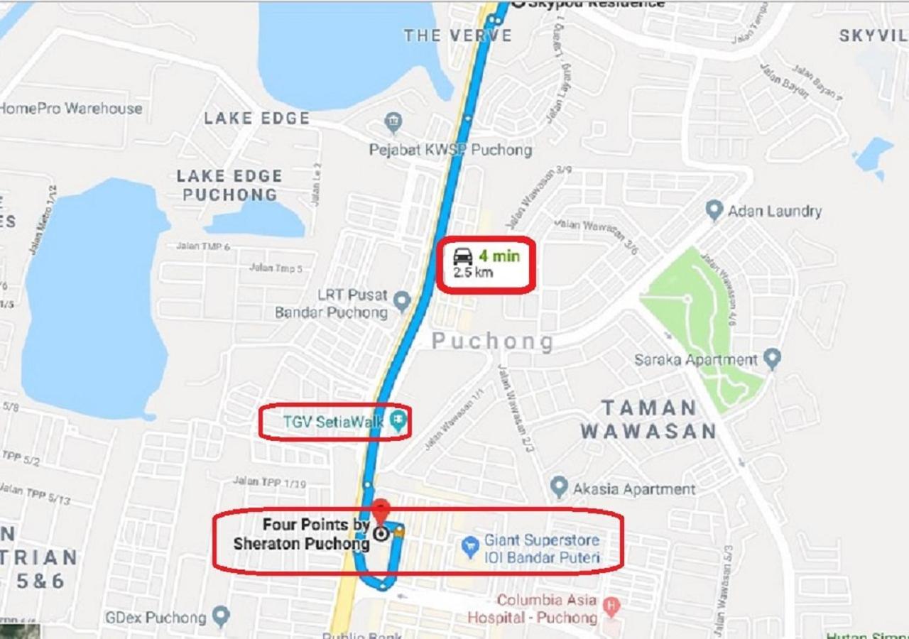 Puchong Skypod Residence, 1-5 Pax Cozy Unit, Walking Distance To Ioi Mall, 10Min Drive To Sunway Dış mekan fotoğraf